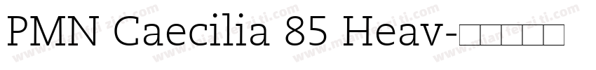 PMN Caecilia 85 Heav字体转换